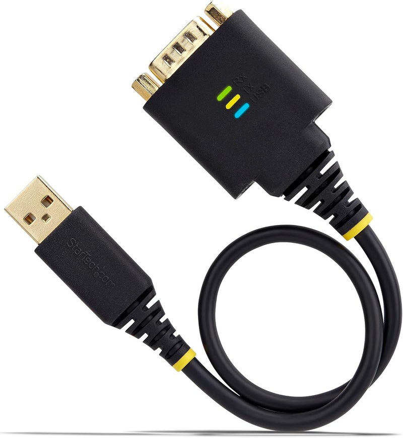Star Tech 1ft/30cm USB to Serial Adapter Cable, COM Retention, FTDI, USB-A to DB9 RS232, Interchangeable DB9 Nuts/Screws - Image 5